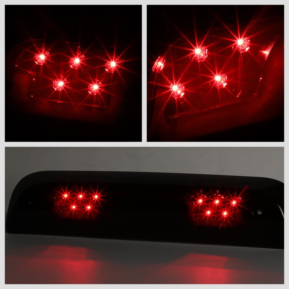 [Brake & Cargo LED] Red Len/Red Third Brake Light For 14-22 Silverado Sierra HD