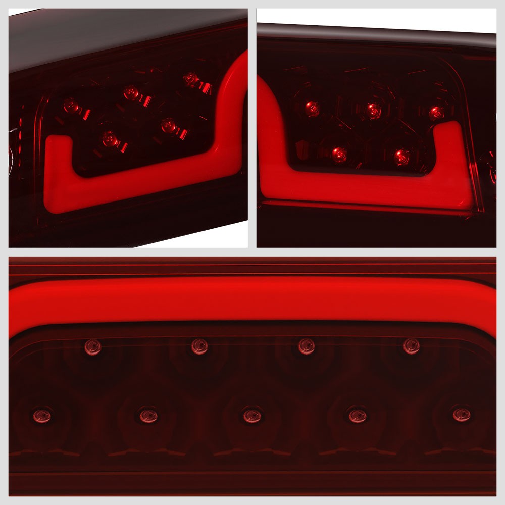 [Brake & Cargo LED] Red Len/Red Third Brake Light For 14-22 Silverado Sierra HD