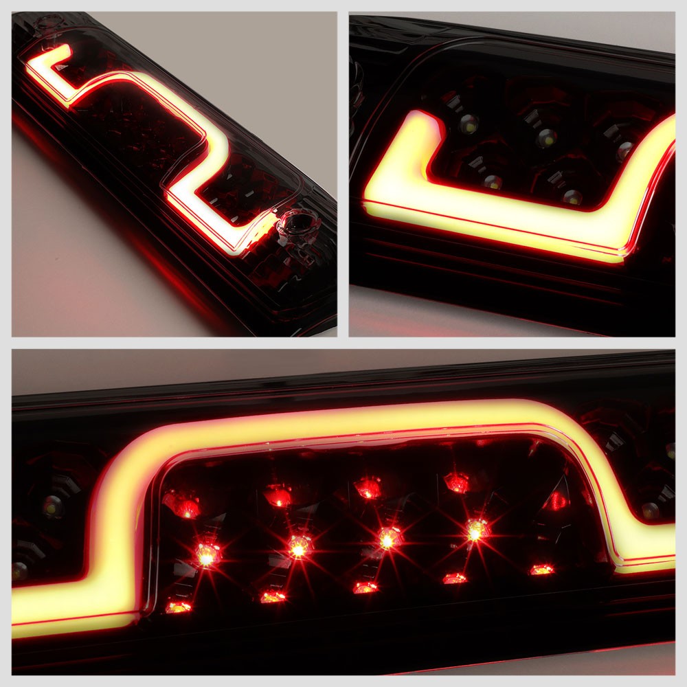 [Brake & Cargo LED] Smoked Len Third Brake Light For 14-22 Silverado Sierra HD