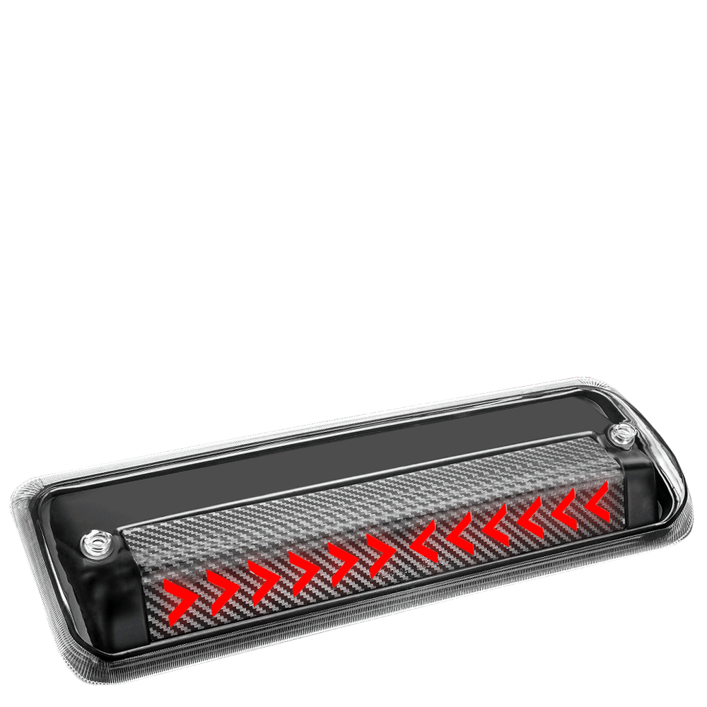 [Sequential Arrow LED] Carbon/Clear Len Third Brake Light For 04-08 F-150 Lobo