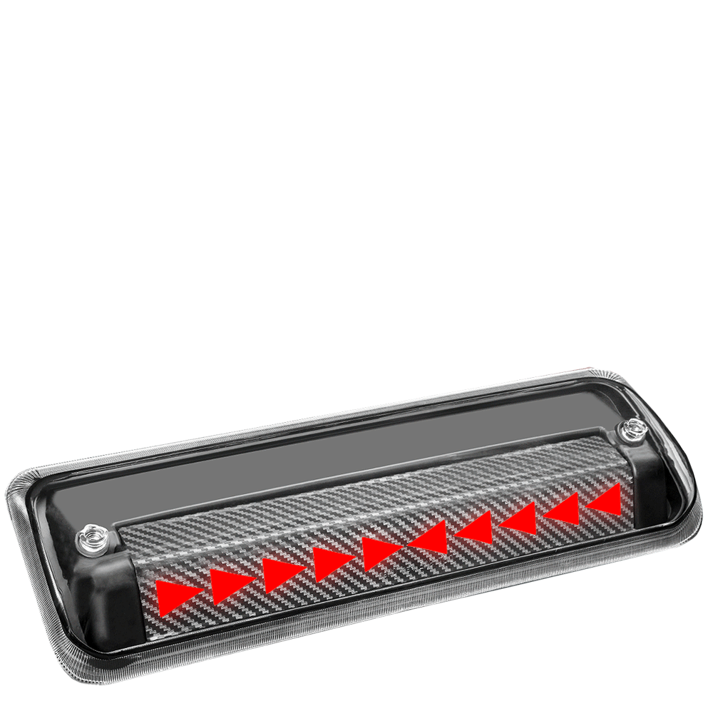 [Sequential Triangle LED] Carbon/Clear Len Third Brake Light For 06-08 Mark LT