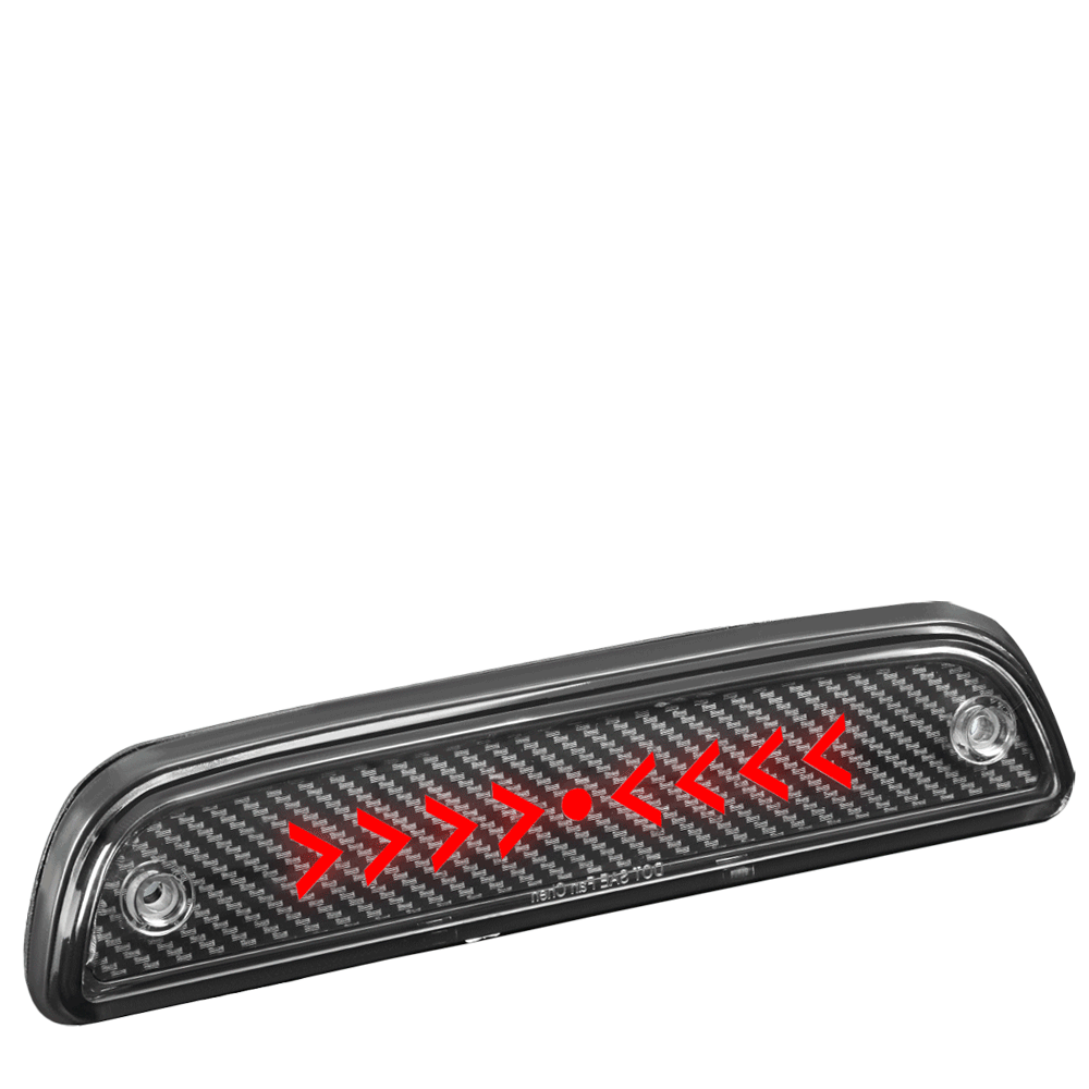 [Sequential Arrow LED] Carbon Look/Clear Len Third Brake Light For 95-22 Tacoma