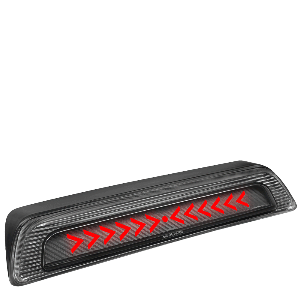 [Sequential Arrow LED] Carbon Look/Clear Len Third Brake Light For 07-20 Tundra