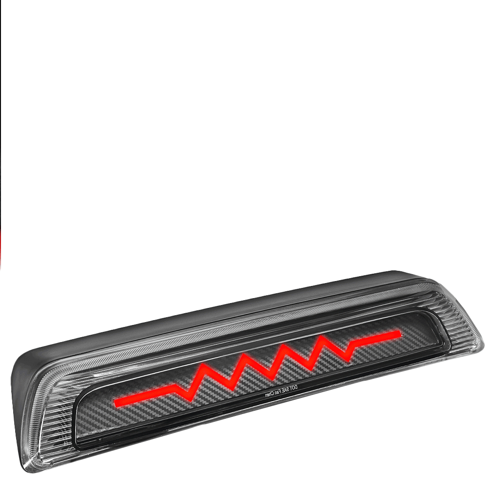 [Sequential Heartbeat LED] Carbon/Clear Len Third Brake Light For 07-20 Tundra