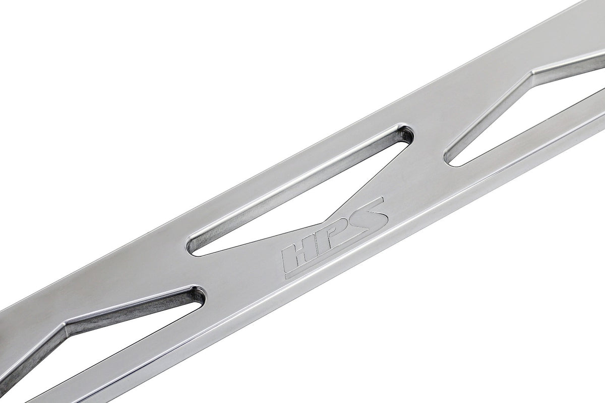 HPS Polish Front Upper Aluminum Strut Bar Tower Brace For 22+ Subaru WRX 2.4L VB