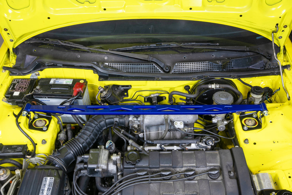 42-120BL HPS Blue Aluminum Front Upper Strut Bar Tower Brace For 94-01 Acura Integra DC2