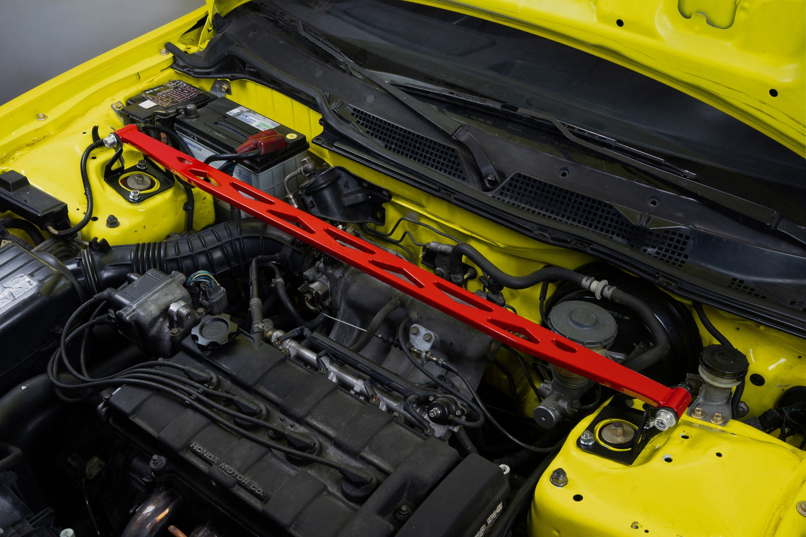 42-120R HPS Red Aluminum Front Upper Strut Bar Tower Brace For 94-01 Acura Integra DC2