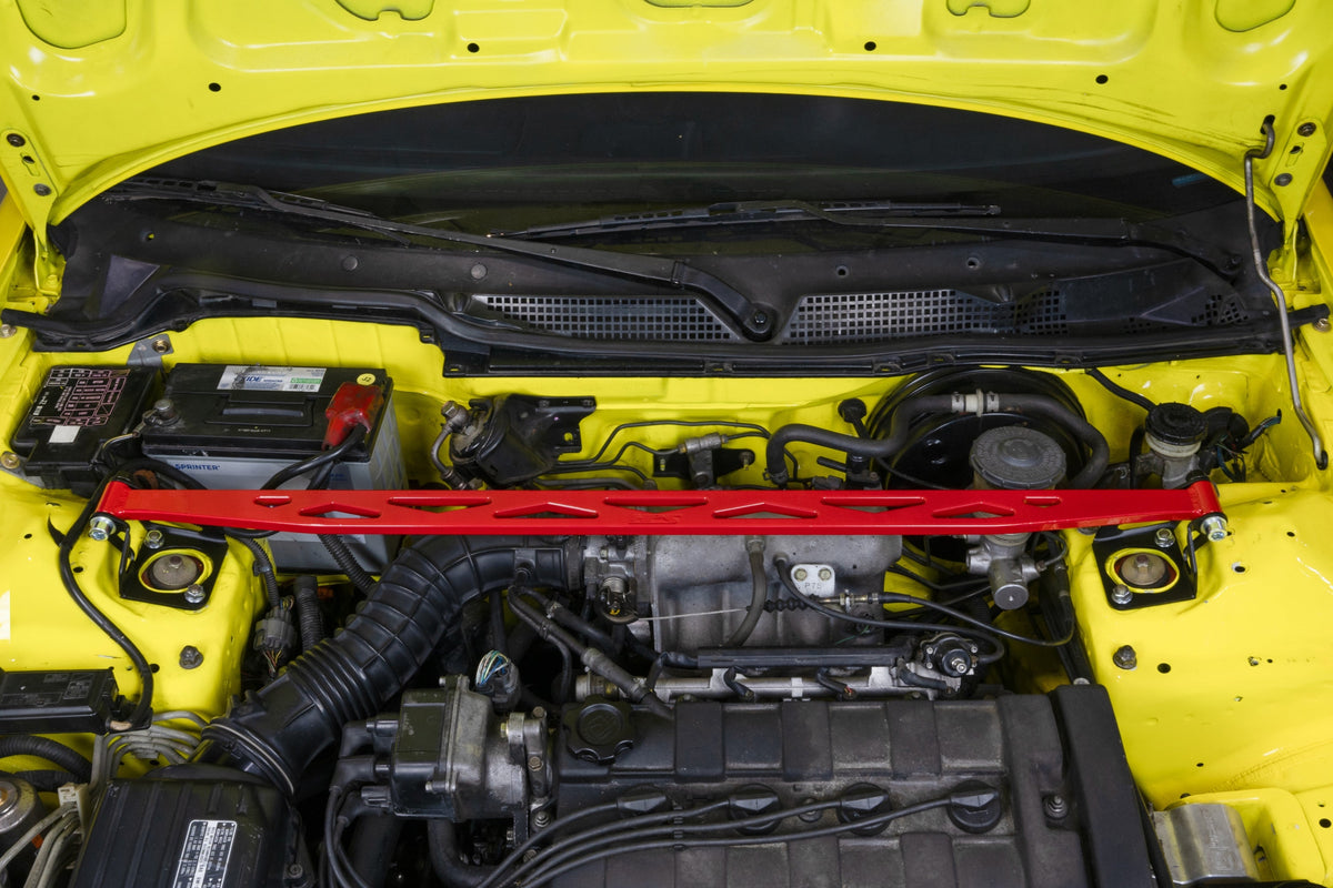 42-120R HPS Red Aluminum Front Upper Strut Bar Tower Brace For 94-01 Acura Integra DC2