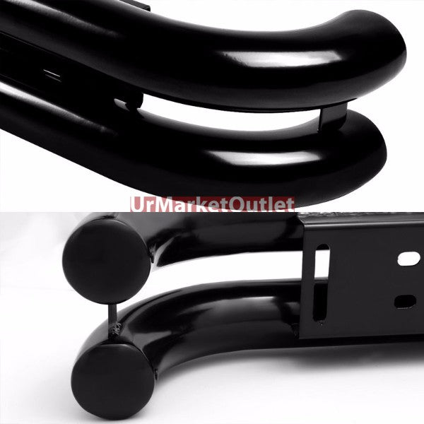 Black Coat Steel Double Bar Rear Bumper Protector Guard For Jeep 88-06 Wrangler