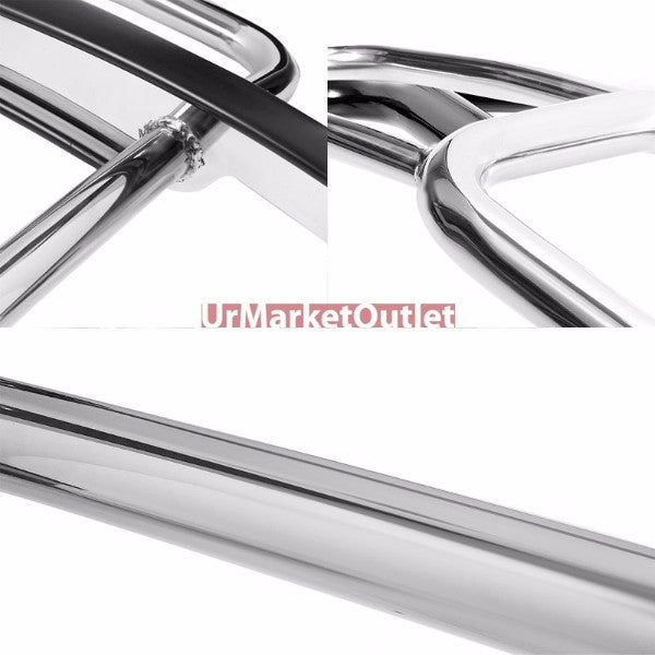 Chrome Front Bull Bar Bumper Brush Grille Guard Frame For 06-10 Hummer H3/H3T