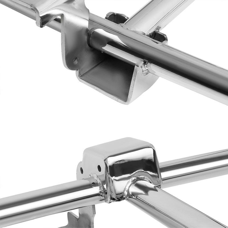 Chrome Front Bull Bar Bumper Brush Grille Guard Frame For 03-09 Hummer H2 4DR