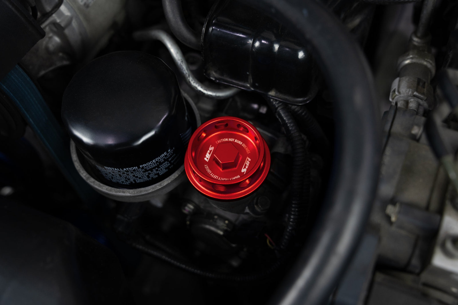 5269-106R HPS Red Billet Aluminum Engine Oil Filler Cap Cover For Saab Subaru 86 GR86