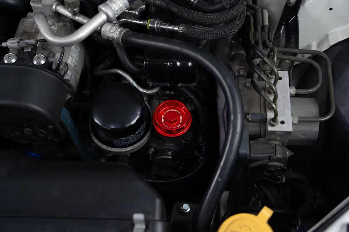 5269-106R HPS Red Billet Aluminum Engine Oil Filler Cap Cover For Saab Subaru 86 GR86
