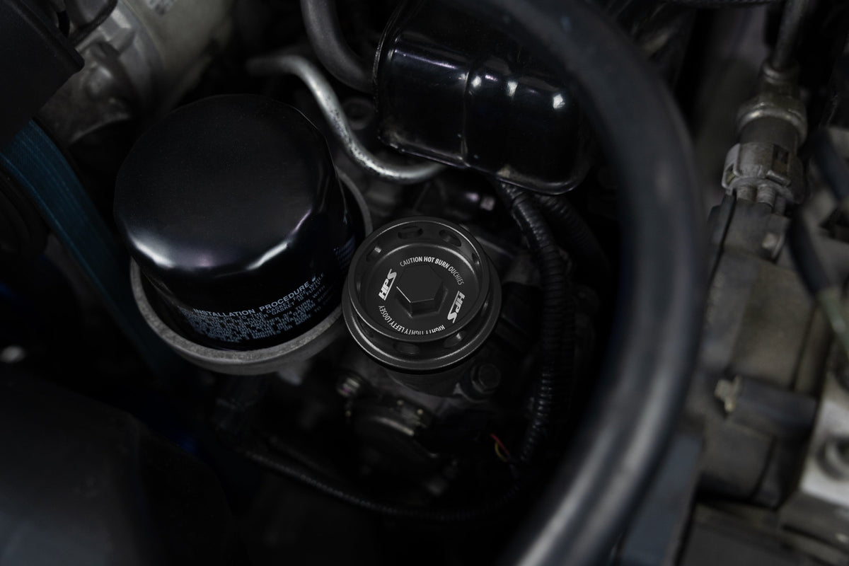 5269-106WB HPS Black Billet Aluminum Engine Oil Filler Cap Cover For Saab Subaru 86 GR86