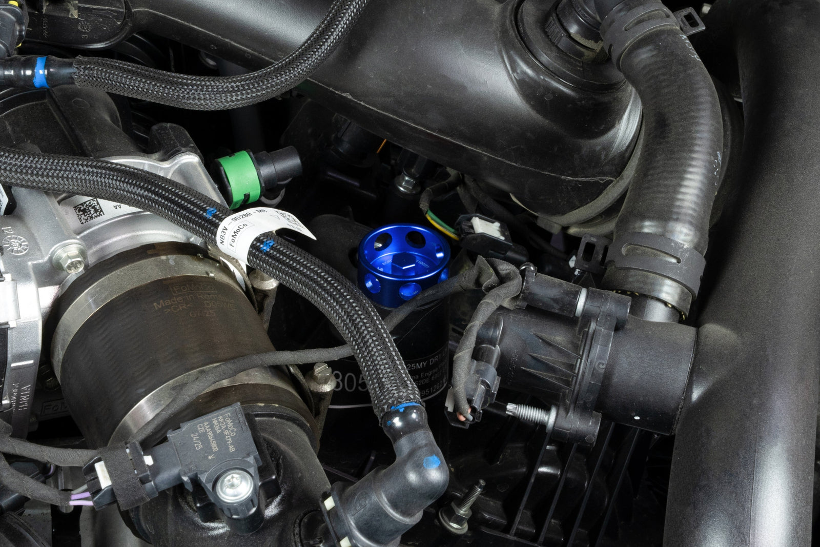HPS Blue CNC Billet Aluminum Engine Oil Filler Cap Neck Sealing For Ford 5269-110BL