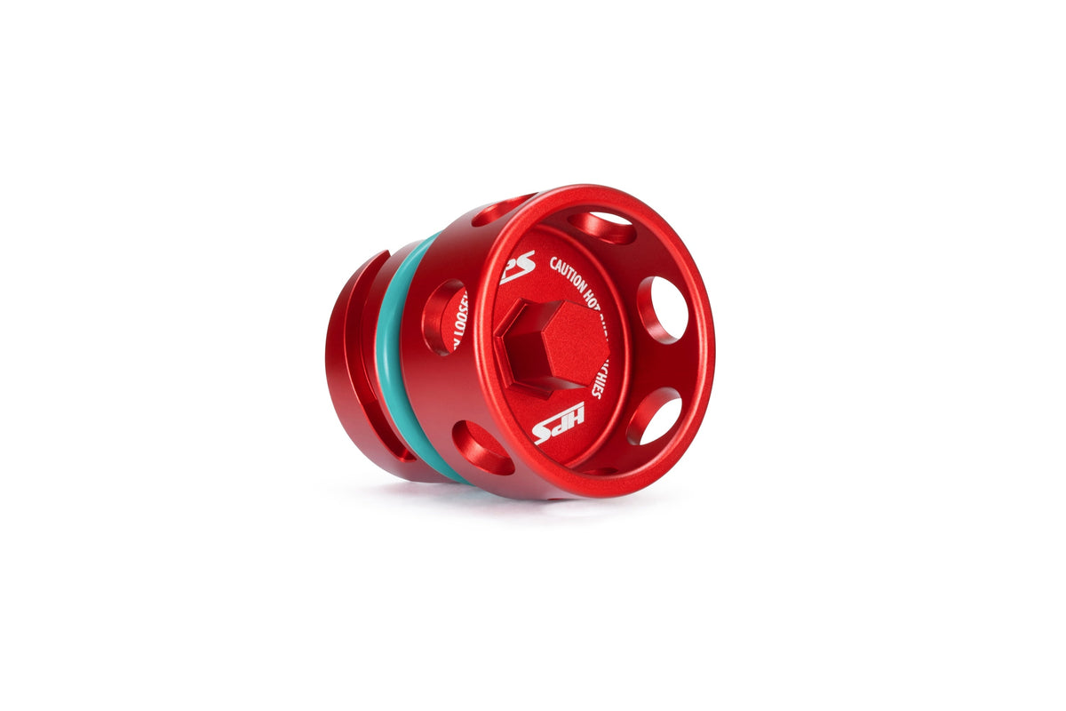 HPS Blue CNC Billet Aluminum Engine Oil Filler Cap Neck Sealing For Lincoln 5269-110BL