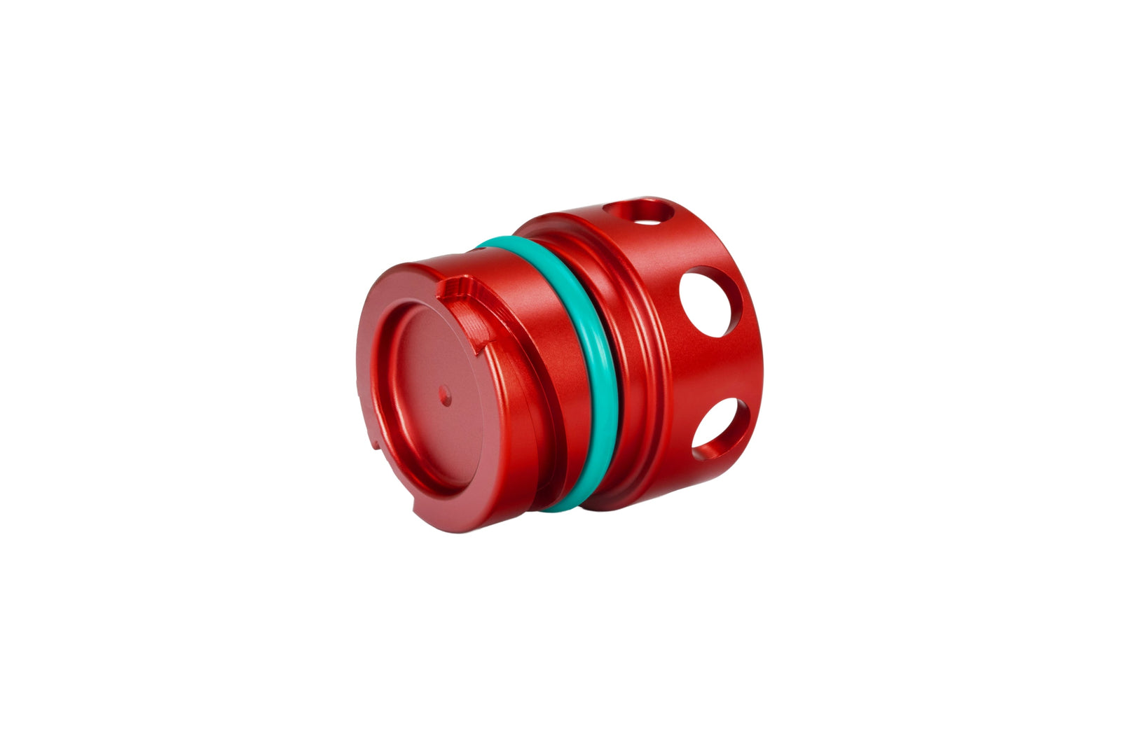 HPS Red CNC Billet Aluminum Engine Oil Filler Cap Neck Sealing For Ford 5269-110R