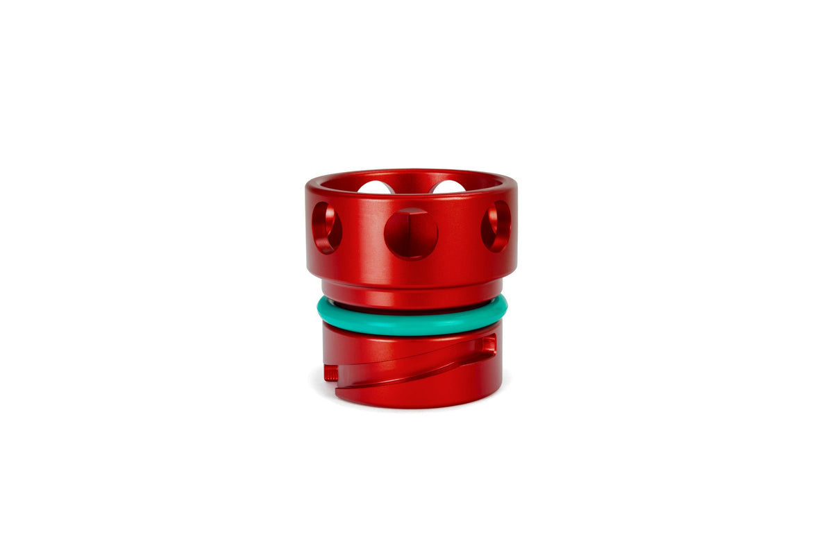 HPS Red CNC Billet Aluminum Engine Oil Filler Cap Neck Sealing For Ford 5269-110R