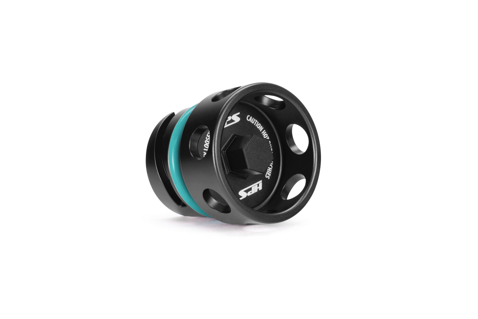 HPS Black CNC Billet Aluminum Engine Oil Filler Cap Neck Sealing For Ford 5269-110WB