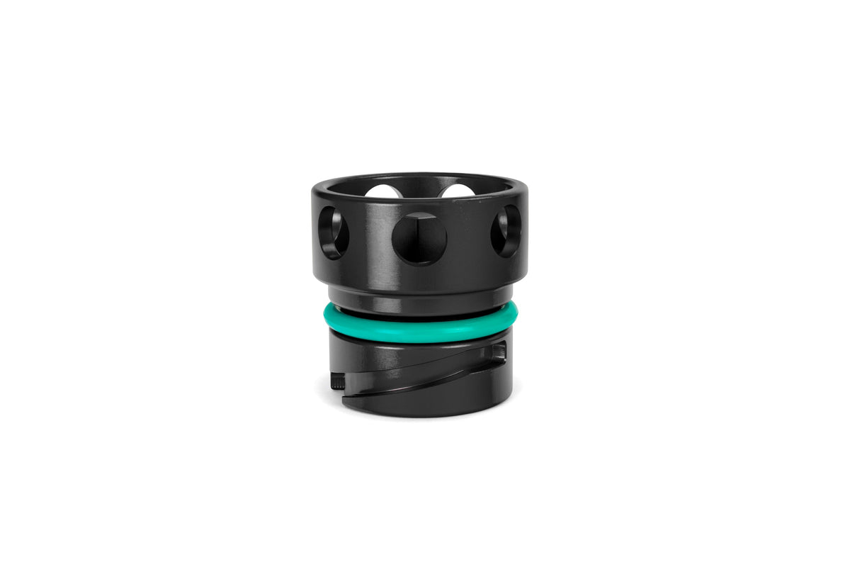 HPS Black CNC Billet Aluminum Engine Oil Filler Cap Neck Sealing For Ford 5269-110WB