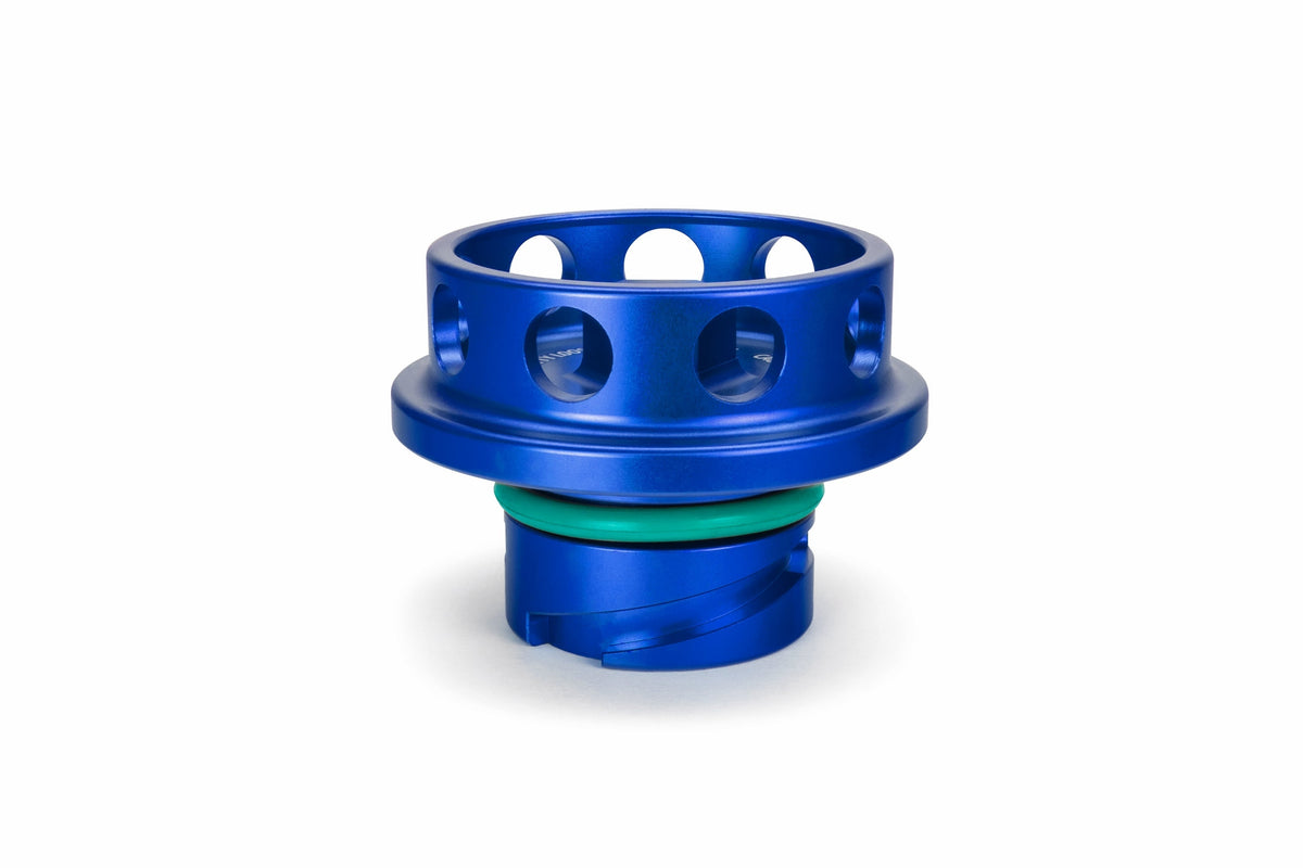 HPS Blue CNC Billet Aluminum Engine Oil Filler Cap Neck Sealing For Ford 5269-111BL
