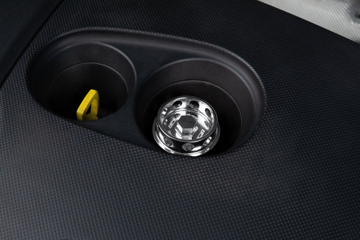 HPS Chrome CNC Billet Aluminum Engine Oil Filler Cap Neck Sealing For Ford 5269-111C