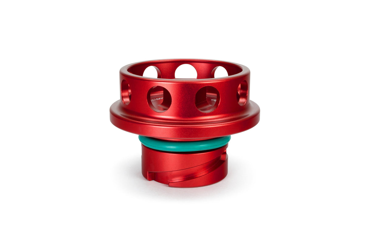 HPS Red CNC Billet Aluminum Engine Oil Filler Cap Neck Sealing For Ford 5269-111R