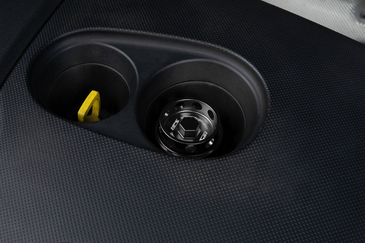 HPS Black CNC Billet Aluminum Engine Oil Filler Cap Neck Sealing For Ford 5269-111WB