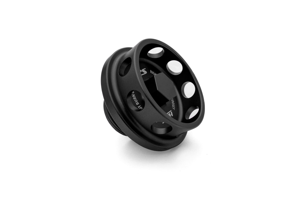 HPS Black CNC Billet Aluminum Engine Oil Filler Cap Neck Sealing For Mercury 5269-111WB