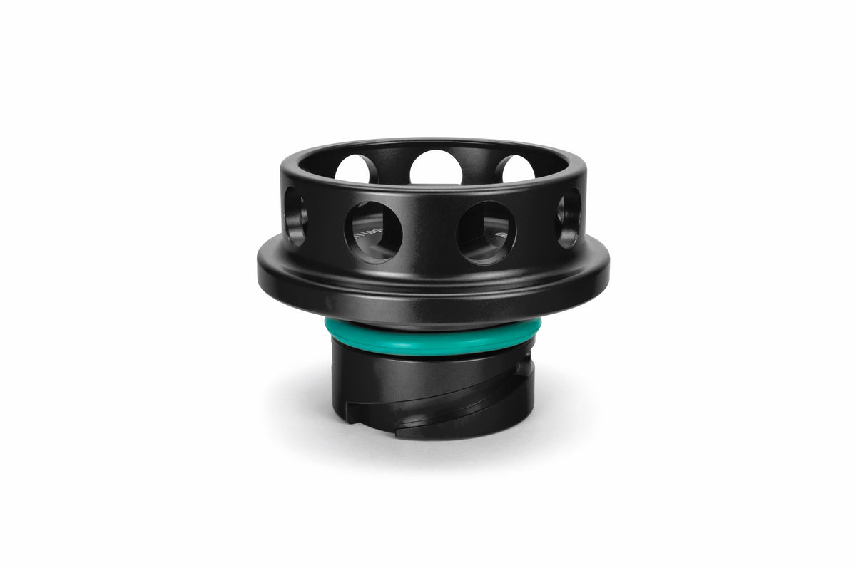 HPS Black CNC Billet Aluminum Engine Oil Filler Cap Neck Sealing For Ford 5269-111WB