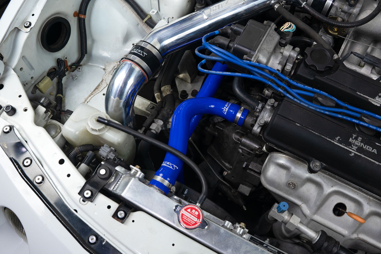 HPS Black 3-Ply Silicone Radiator Coolant Hose Kit For 94-01 Integra B20 / 92-00 Civic CRX Del Sol B18 B20