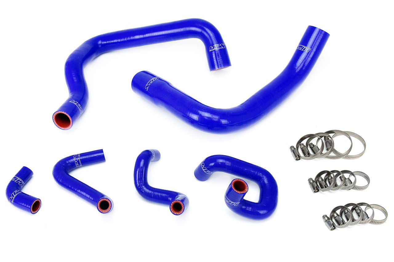 HPS Performance 57-1010-BLUE Silicone Radiator/Heater Coolant Hose Kit For 86-93 Ford Mustang GT/Cobra 5.0