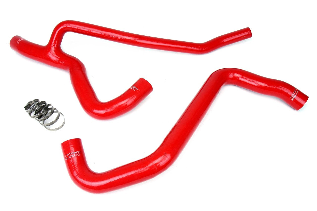 HPS Performance 57-1014-RED Silicone Radiator Coolant Hose Kit For 07-10 Ford Mustang GT V8