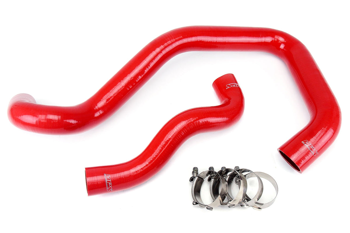 HPS Performance 57-1214-RED Silicone Radiator Coolant Hose Kit For 03-07 Ford Excursion / F-Series Super Duty 6.0 Diesel (Mono Beam)