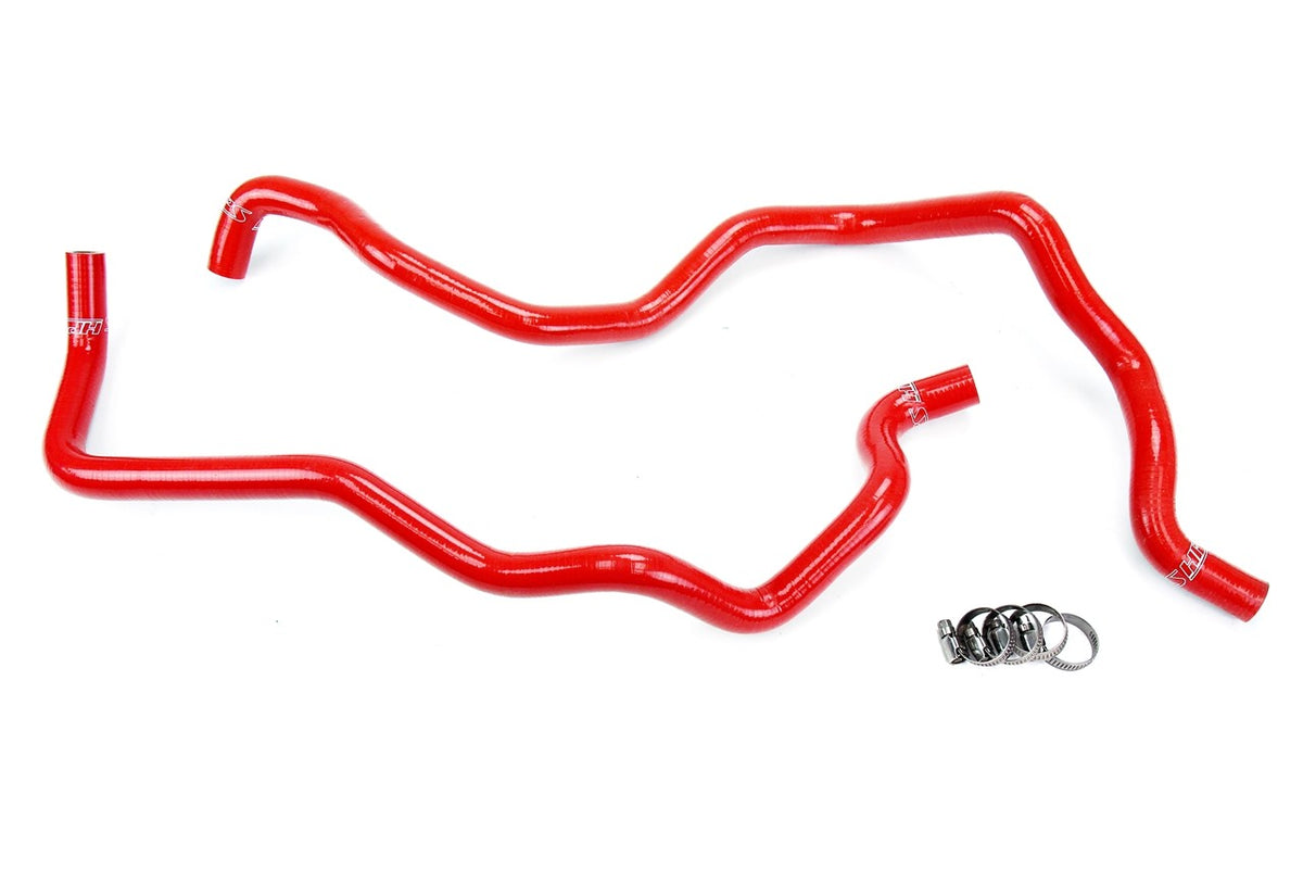HPS Performance 57-1220H-RED Silicone Heater Coolant Hose Kit For 07-11 Jeep Wrangler JK 3.8L V6