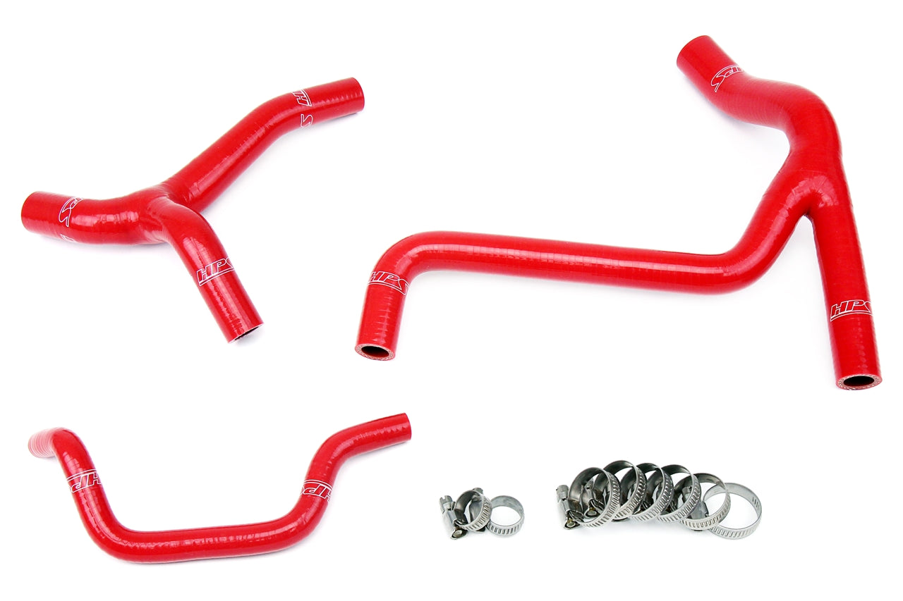 HPS Performance 57-1246-RED Silicone "Race Type" Radiator Coolant Hose Kit For 10-11 Kawasaki KX450F