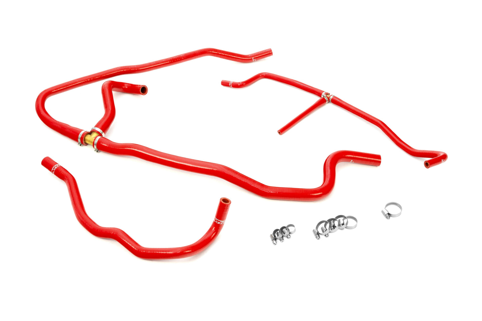 57-1277H-RED HPS Red Silicone Heater Hose Kit For 05-08 Corvette 6.0 LS2/6.2 LS3/7.0L LS7