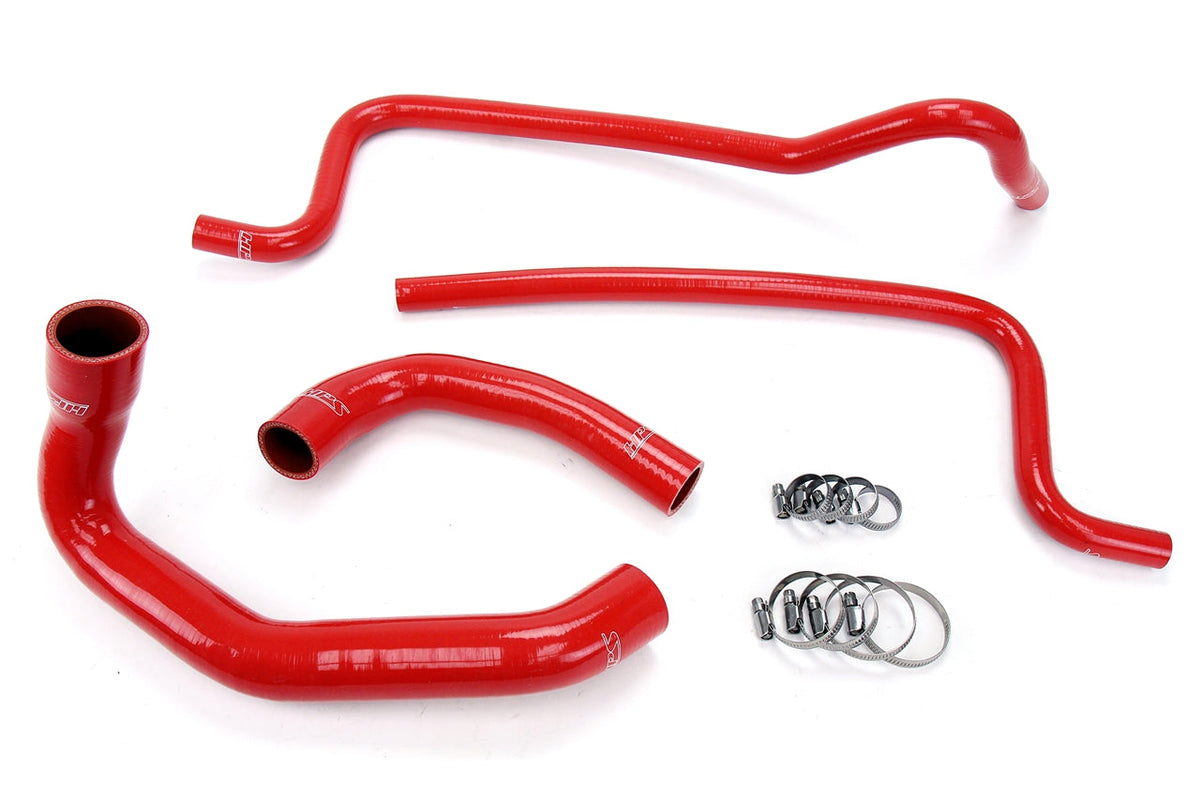 HPS Performance 57-1292-RED Silicone Radiator/Heater Coolant Hose Kit For 02-06 Jeep Wrangler TJ 4.0L LHD