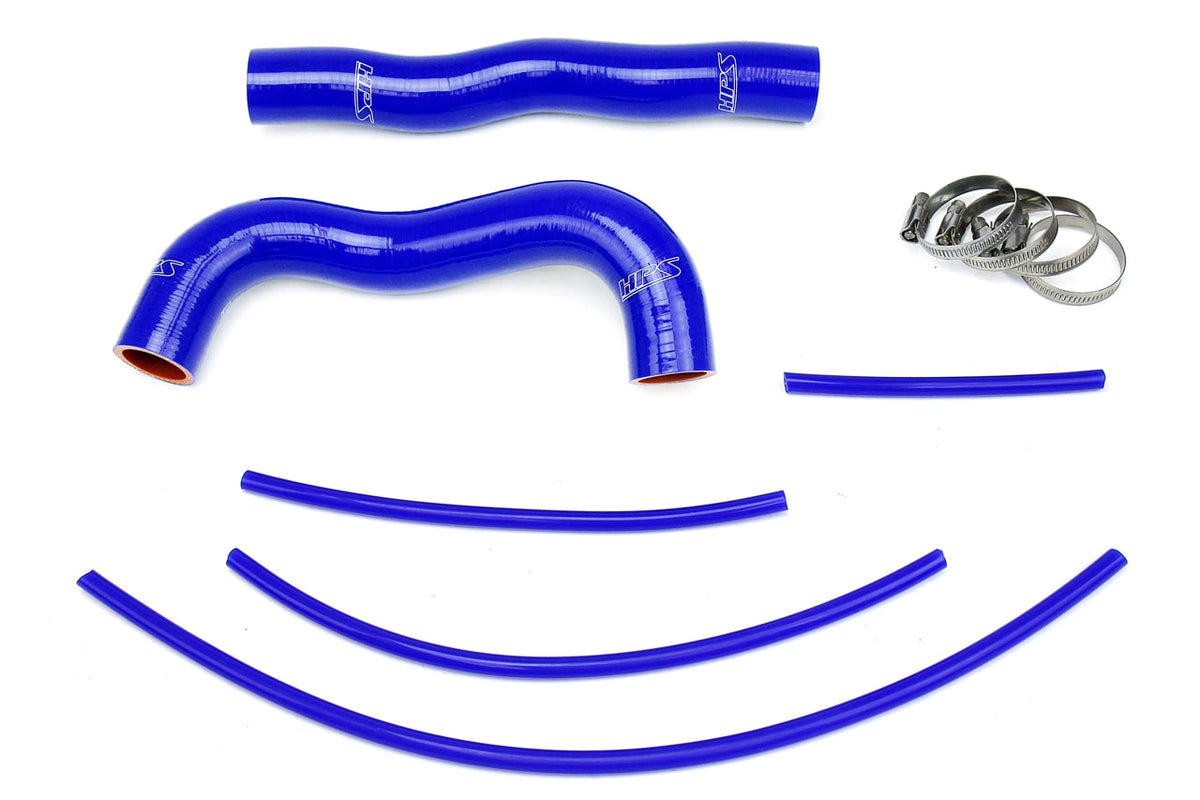 HPS Performance 57-1324R-BLUE Silicone Radiator Coolant Hose Kit For 13-14 Hyundai Genesis Coupe 2.0T Turbo 4Cyl