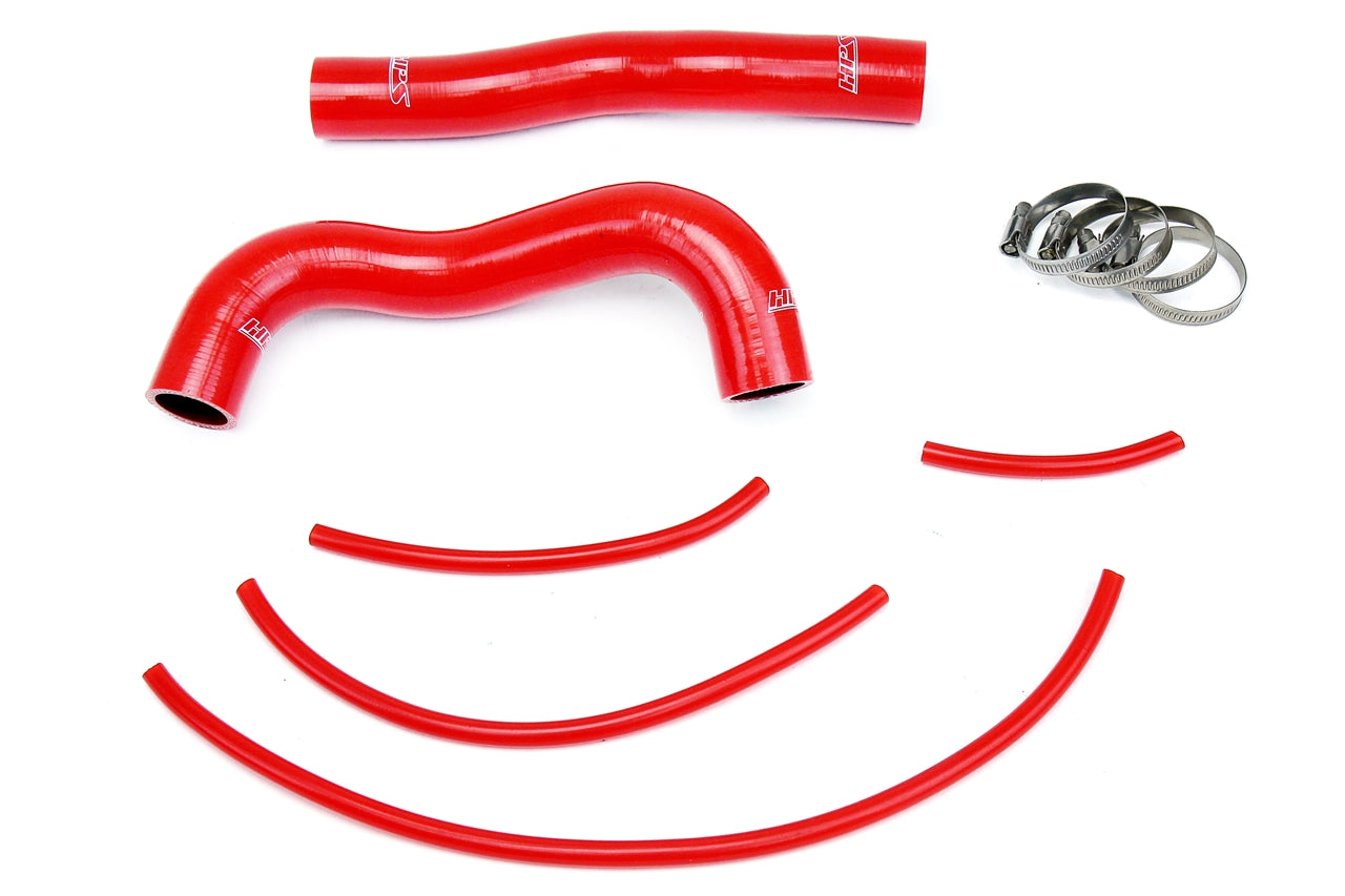 HPS Performance 57-1324R-RED Silicone Radiator Coolant Hose Kit For 13-14 Hyundai Genesis Coupe 2.0T Turbo 4Cyl