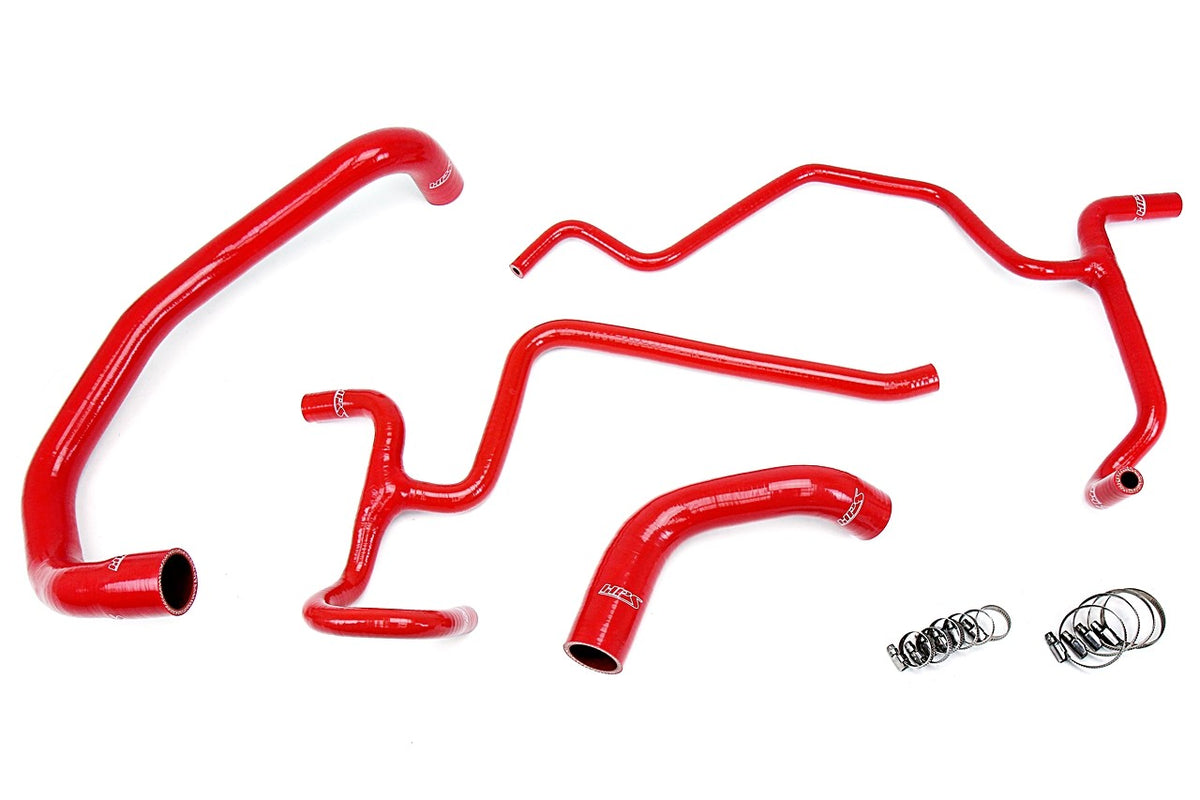 HPS Performance 57-1326-RED Silicone Radiator & Heater Coolant Hose Kit For 05-10 300C Challenger Charger Magnum R/T 5.7L V8