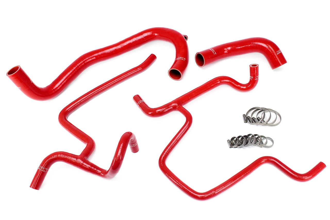 HPS Performance 57-1328-RED Silicone Radiator Coolant Hose Kit For 11-13 Chrysler 300C / Dodge Challenger Charger SRT8 6.4L V8