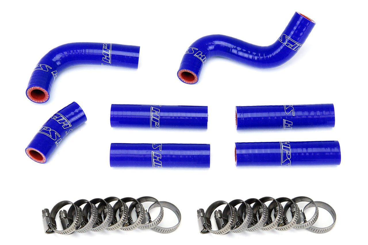 HPS Performance 57-1344-BLUE Silicone Heater Coolant Hose Kit For 92-97 Land Cruiser FJ80 / 96-97 Lexus LX450 4.5L w/o Rear Heater