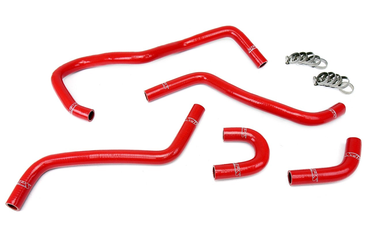 HPS Performance 57-1345-RED Silicone Radiator Coolant Hose Kit For 04-07 Yamaha YXR450 YXR660 Rhino