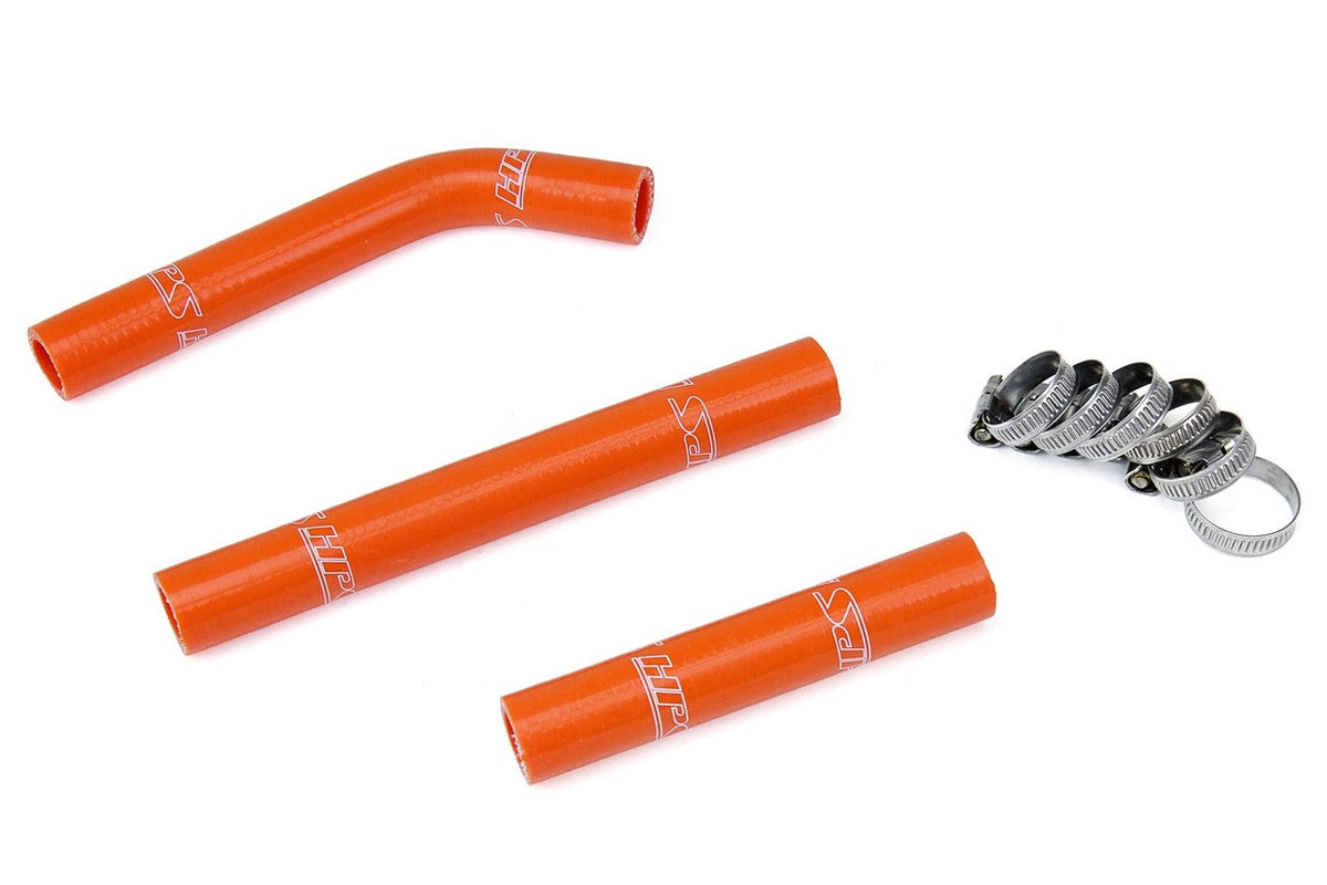HPS Performance 57-1355-ORG Silicone Radiator Coolant Hose Kit For KTM 07-10 125SX 144SX 150SX