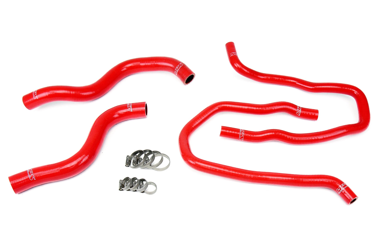HPS Performance 57-1387-RED Silicone Radiator/Heater Coolant Hose Kit For 13-15 Honda Accord 2.4L 4Cyl LHD