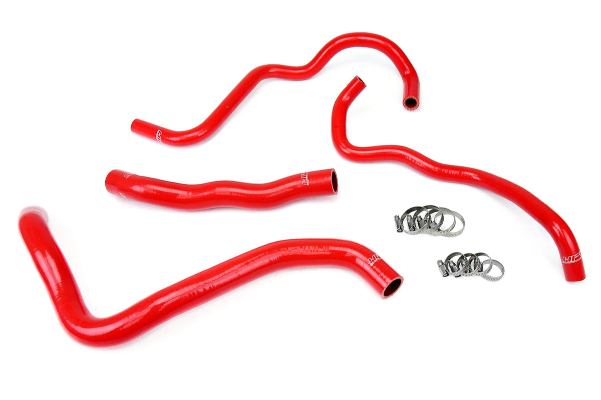 HPS Performance 57-1388-RED Silicone Radiator/Heater Coolant Hose Kit For 13-17 Honda Accord 3.5L V6 LHD