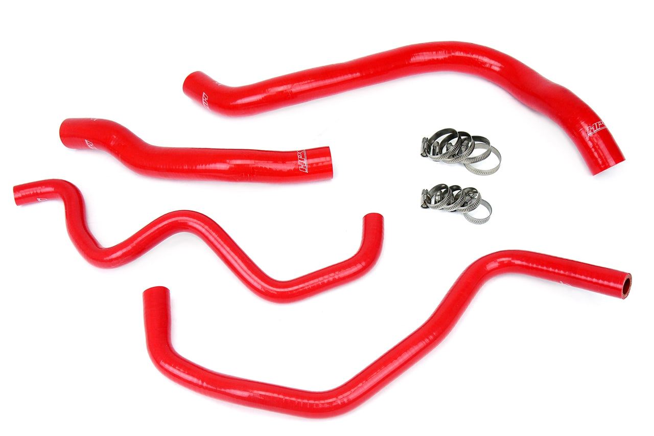 HPS Performance 57-1390-RED Silicone Radiator/Heater Coolant Hose Kit For 10-14 Acura TSX/08-12 Honda Accord 3.5L V6 LHD