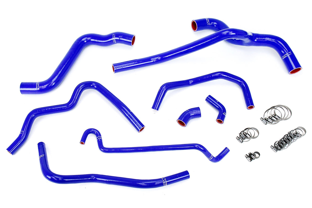 HPS Performance 57-1400-BLUE Silicone Radiator/Heater Coolant Hose Kit For 05-10 Ford Mustang 4.0L V6