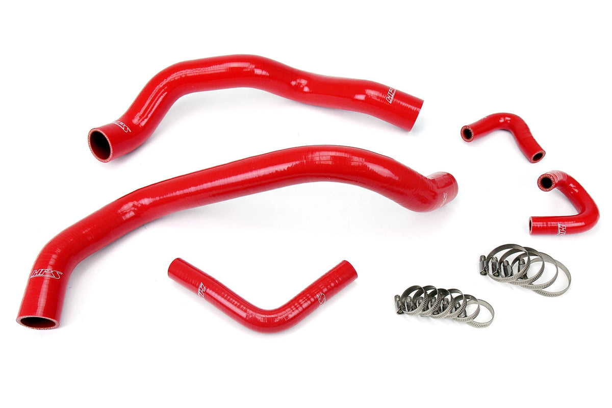 HPS Performance 57-1401-RED Silicone Radiator/Heater Coolant Hose Kit For 01-04 Ford Mustang 3.8L 3.9L V6